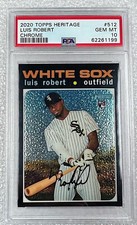 2020 Topps Heritage Luis Robert RC #'d /999 Chrome SP PSA 10 GEM MINT 💎