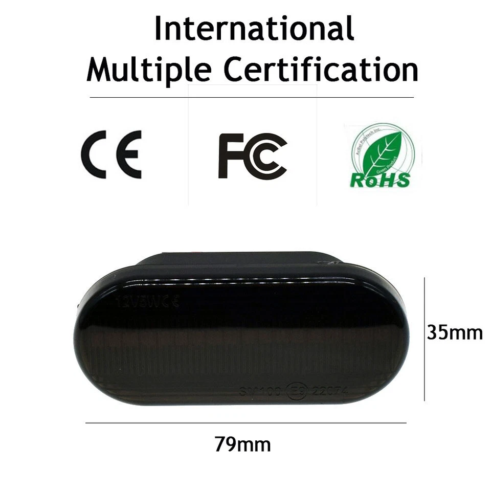 2x LED SEITENBLINKER Blinker smoke für VW CADDY 2 + 3 PASSAT 35i 3B 3BG T5 - Bild 3 von 4