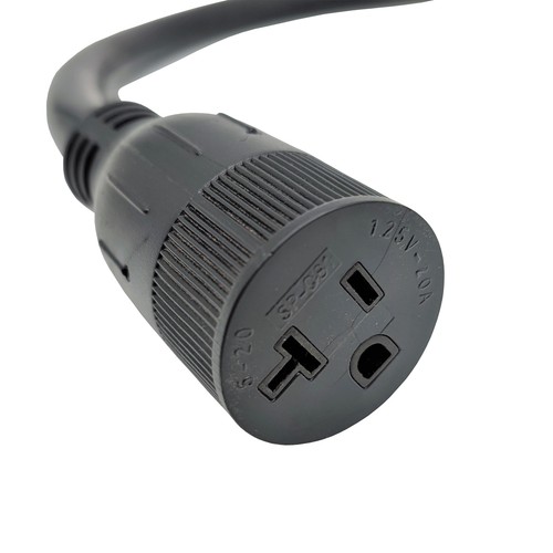 Generator Adapter cord 4 prong male NEMA L14-30P to 5-20R (5-15R) Female 12 inch - Picture 3 of 4