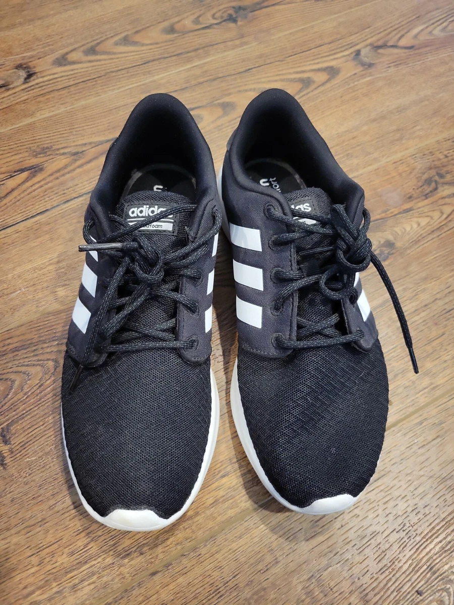 Adidas Cloudfoam Running Shoes HWI 28Y001 Size 7.5 Black white