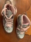 Pre Owned Very Nice 9 Light Mode/ Rechargeable Girl Skechers Size 2 Color Silver — photo 2