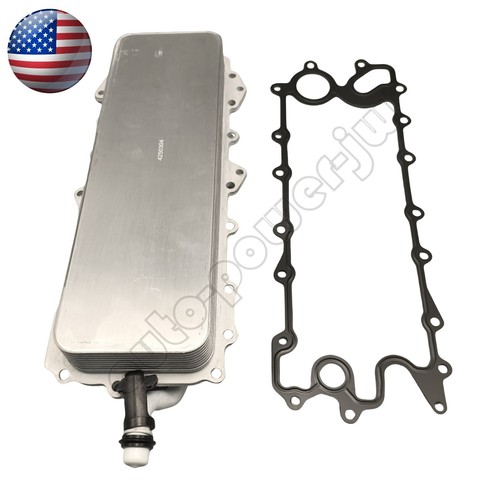 Engine Oil Cooler W/Gasket For Jaguar F-Type XE XF XJ XK Range Rover Discovery - Picture 8 of 14