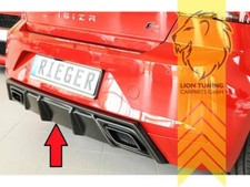 Rieger Heckansatz Heckspoiler Diffusor für Seat Ibiza 5 6F KJ FR schwarz matt 2