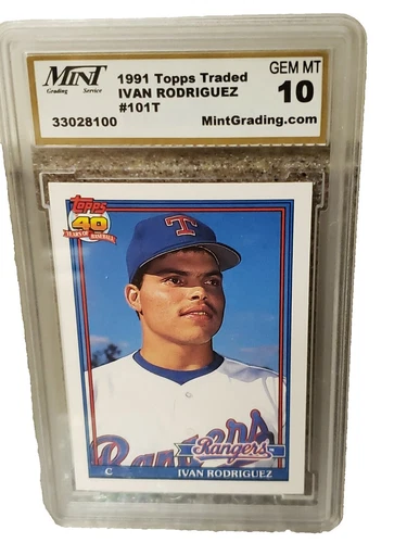 Ivan Rodriguez Rookie Baseball Trading Cards