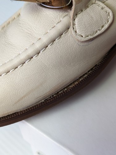 See by Chloe Leder Slipper Halbschuhe Schildpatt Kettenglied Größe 6,5 Elfenbein - Bild 11 von 23