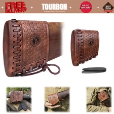 TOURBON Vintage Leather Rifle Recoil Pad Gun Butt Protector Shotgun Stock Cover