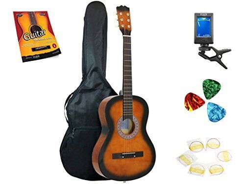 Guitare acoustique Star 38 pouces, sac, tuner, cordes, choix, guide du débutant Sunburst - Photo 1/1