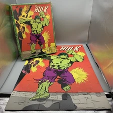 Vintage 1978 Marvel Comics Incredible Hulk Giant Floor Puzzle 48 Piece Complete