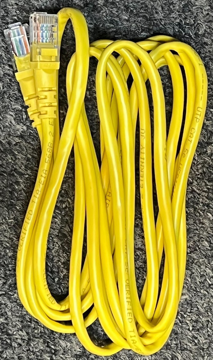 Ethernet Cable 10ft Cat5e RJ-45 connectors Verified TIA/EIA