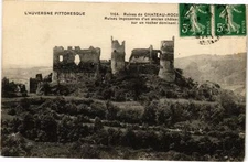 Old postcard L'Auvergne picturesque-ruines de Chateau (262238)