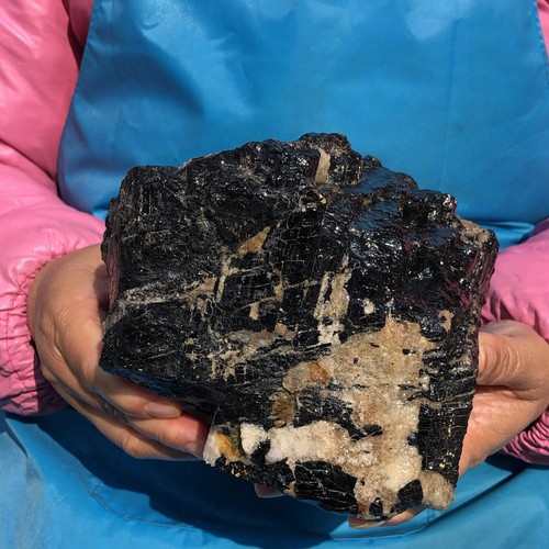 3100g Natural Black Tourmaline Crystal Stone Gem Original Mineral Specimen 463