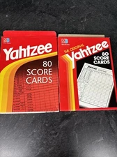 Vintage 1994 Yahtzee Score Sheets Replacement 2 Full Box 1 sealed 1 not