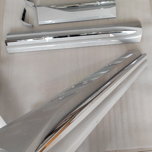 Kit de carrocería de moldeo balancín efecto secundario blanco para Mitsubishi Outlander 2022 2023 2024 - Imagen 4 de 10