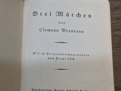 Drei Marchen von C. Brentano Schroll 16 litografia. Lom L5° - Imagen 4 de 7