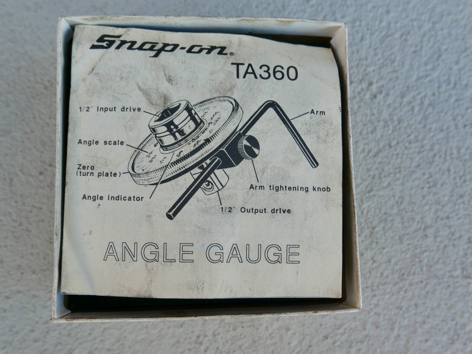 SnapOn TA360 Torque Angle Gauge eBay