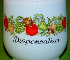 Corning / Gemco ~ Spice Of Life Dispensateur ~ MISSING LID ~ Vintage
