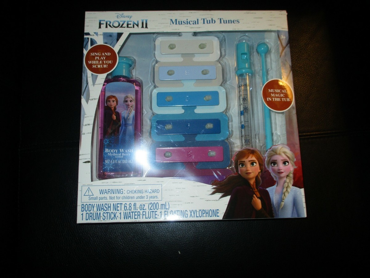 Disney Frozen II 4-Piece Musical Tub Tunes Bath Set with Xylophone