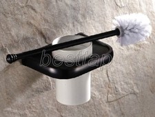 Oil Rubbed Bronze Home Bathroom Toilet Brush Holder  Brush Wall Mounted sba196