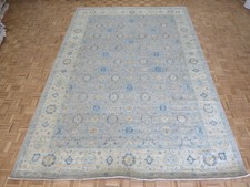 9'9 x 14'4 Hand Knotted Gray Khotan Peshawar Oriental Rug G14348