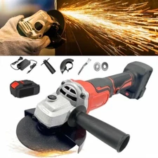 21V Cordless Angle Grinder Kit Power Tool Sander With Battery & Charger 11000RPM