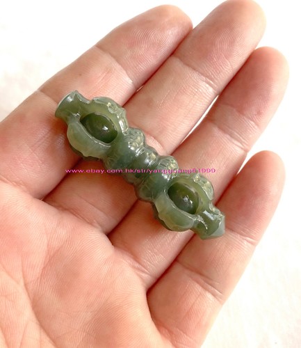 Colgante Arma Vajra Jade Natural Hotan Unisex Jade Vajra Collar Colgante Y032 - Imagen 16 de 88