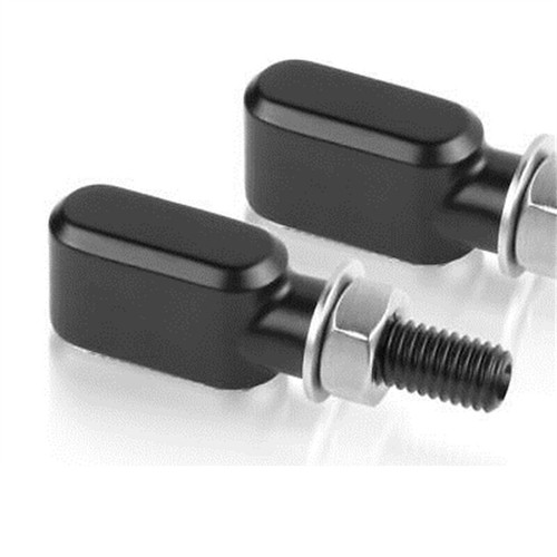 Mini indicadores de luz de giro LED para motocicleta intermitente para Bobber Cafe Racer - Imagen 5 de 6