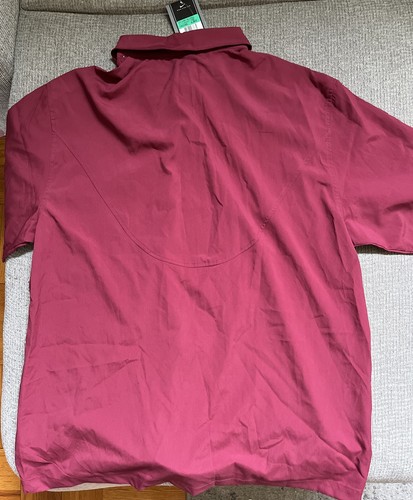 Maroon Button Up Nike Team Dri Fit Men XL New - Picture 6 of 6