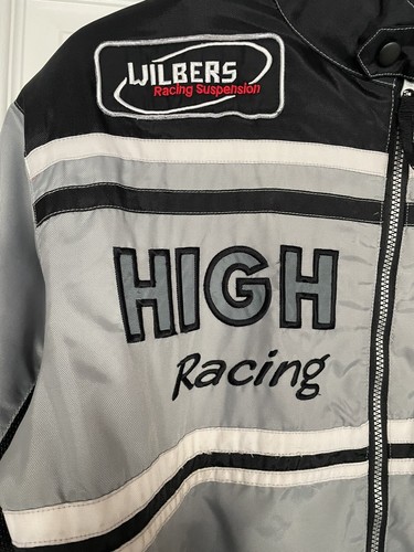 Herren Vintage 90er Sport Bike Motor Race Patchwork High Speed Bomber Jacke Gr. S - Bild 3 von 18