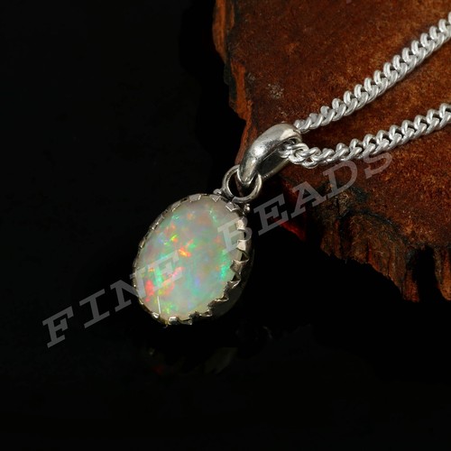 Ethiopian Opal Pendant 925 Sterling Silver Opal Fashion Jewelry Pendant Pd-1306