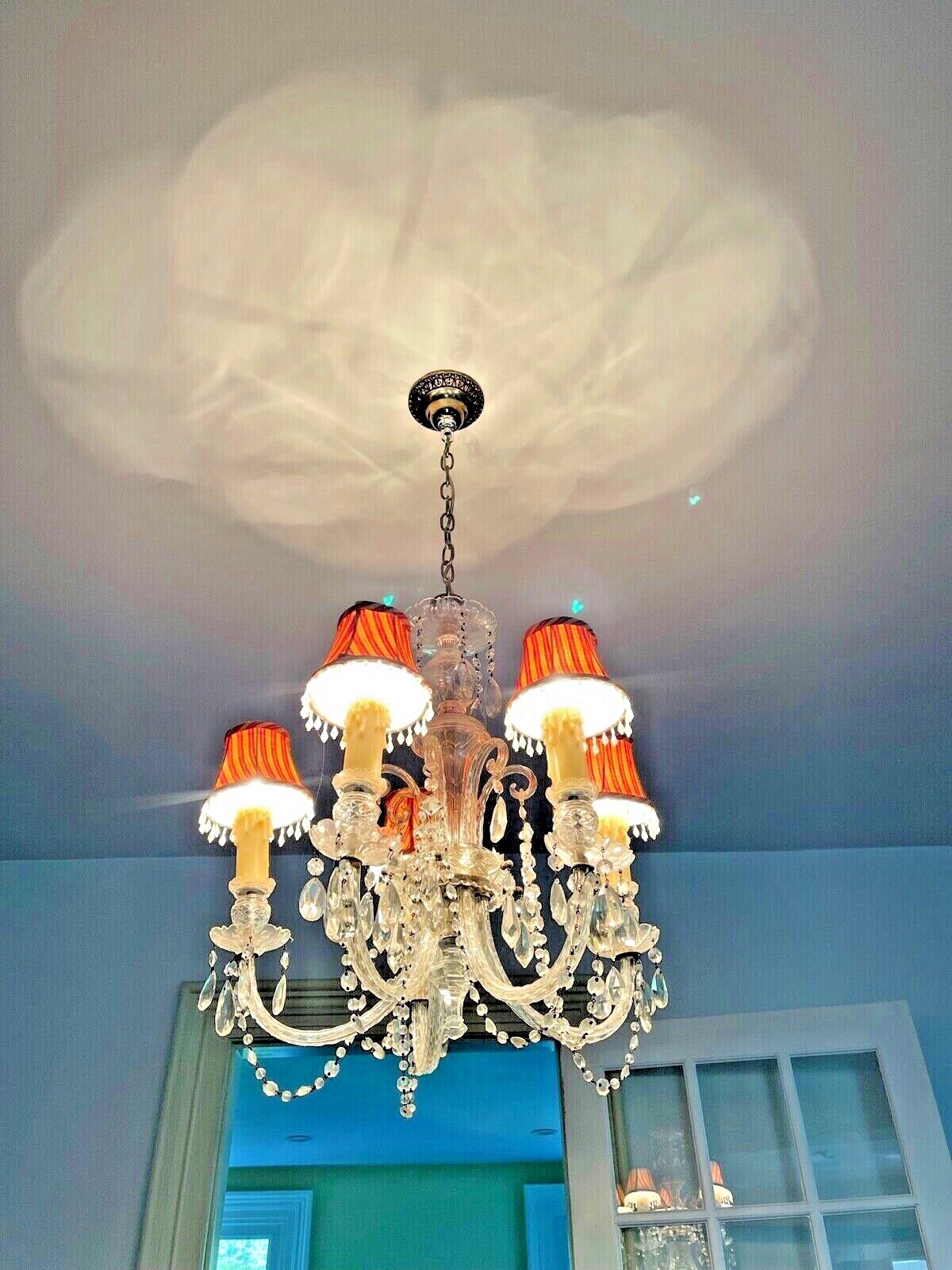 Pair of European crystals antique chandeliers eBay