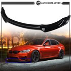 Gloss Black Front Bumper Lip Splitter CS Style For 2015-19 BMW F80 M3 F82 F83 M4