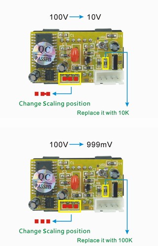 Mini DC 0-100V Battery Level Voltage Monitor Indicator Meter Voltmeter Red ZS - Picture 3 of 6
