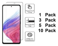 Tempered Glass Screen Protector Bubble Free, Tempered for Samsung Galaxy A53 5G