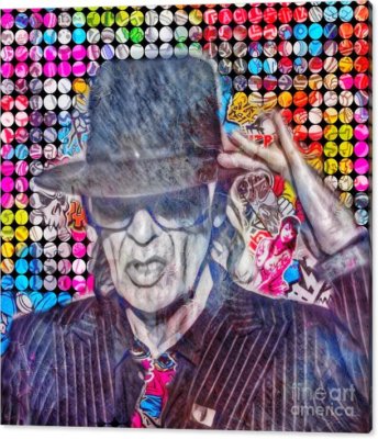 Motiv Hey Major Udo Porträt Lindenberg XXL105x105cm PopArt/AluDibond/Poster/Bild