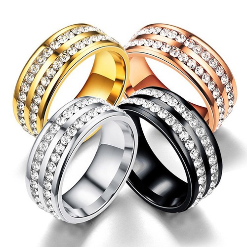Weight Loss Crystal Rhinestone Ring Slimming Healthcare Ring Magnetic JewelrY^a5 - Picture 4 of 9