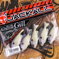 JACKALL Clone Gill Soft Finesse Dropshot Bluegill Bait 2.5" 5ct GREEN SHAD