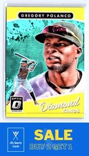 2017 Donruss Optic Diamond Kings Yellow SN/299 #22 Gregory Polanco