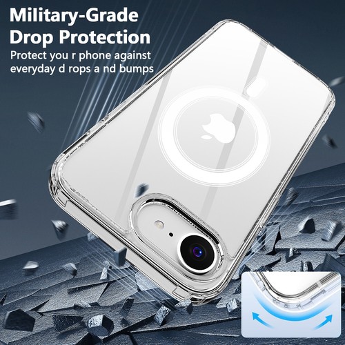 MagSafe Case For Apple iPhone 16e 2025 Shockproof Heavy Duty Magnetic Cover - Photo 7 sur 21