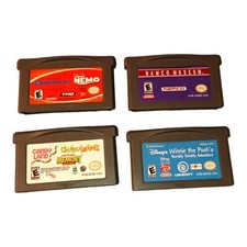 Monsters Inc. Finding Nemo Nintendo Game Boy Advance GBA Candy land UNTESTED