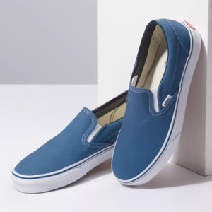 vans slip on azul
