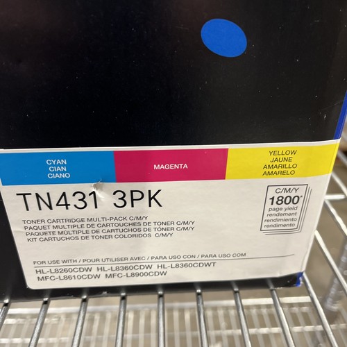 Genuine OEM 3 Pack BROTHER T431 (Magenta Yellow & Blue)3 Colors New - Picture 2 of 7
