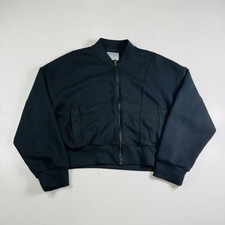 Abercrombie  Fitch Full Zip Sweatshirt Black Womens Size Large