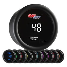 Glowshift Digital Celsius Water Coolant Temp Gauge Kit W Sensor 10 Color