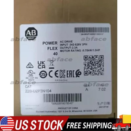 22B-D2P3N104 22BD2P3N104 NEW Allen Bradley PowerFlex 40 AC Drive US Free Tax