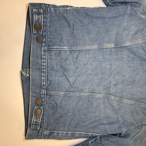 Vintage 70s Wrangler Denim Blanket Lined Trucker Jeansjacke Cowboy USA - LESEN - Bild 18 von 18