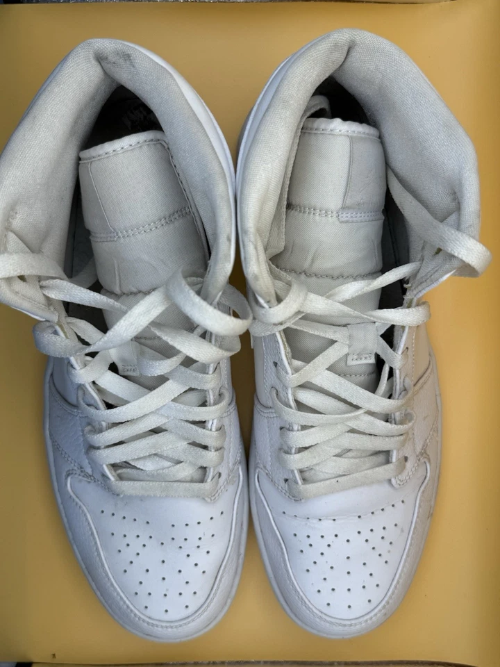 Size 11.5 - Jordan 1 Mid Triple White - 554724-130 - Image 4 of 4