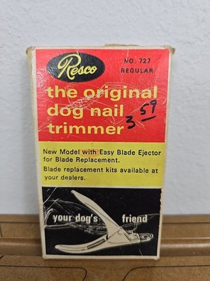 The Original Dog Nail Trimmer BNIB Resco No. 727 Pet Nail Cutter Telca Co.