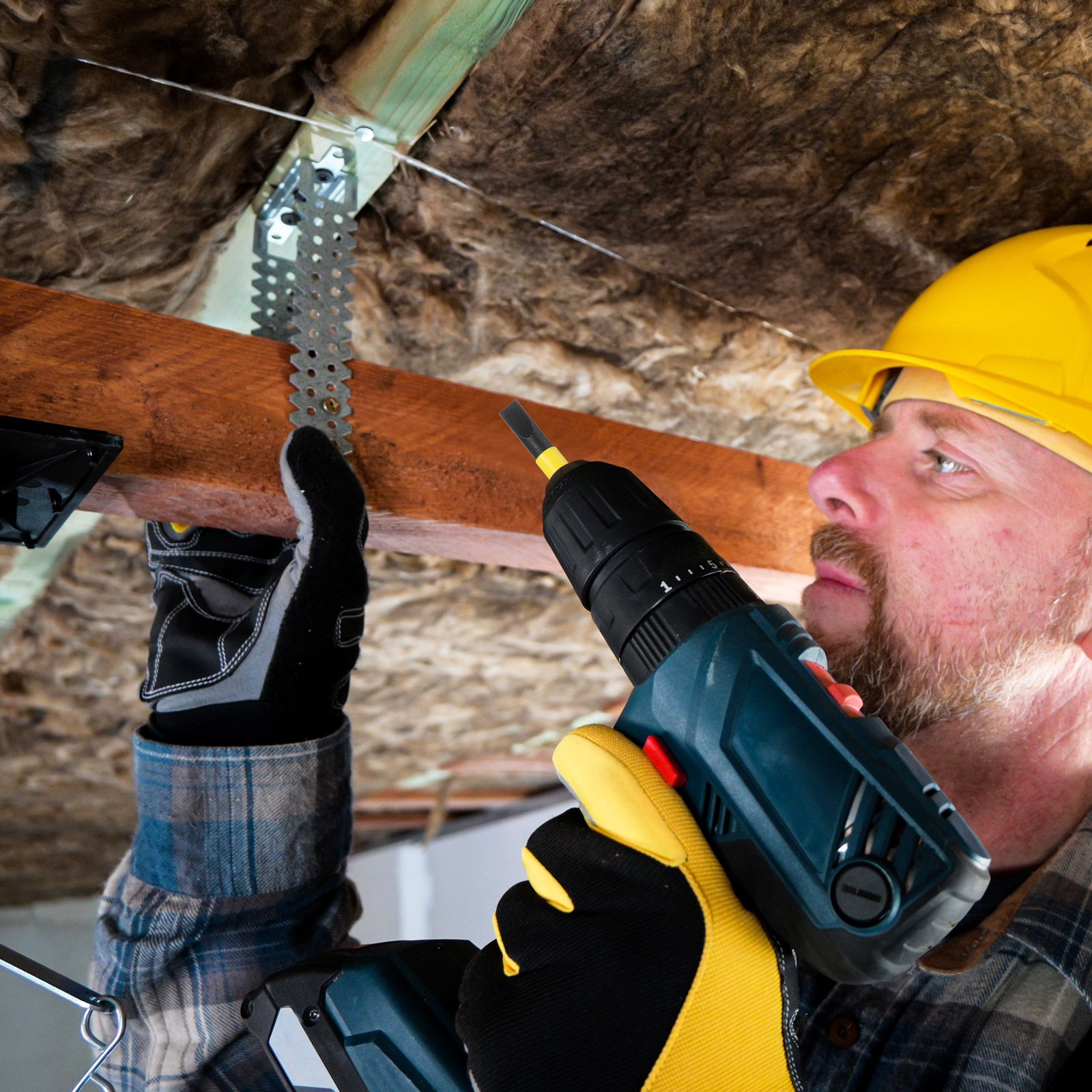 4pcs SL5 Magnetic Slotted Screwdriver Bit 1/4" Hex Shank Industrial Bits