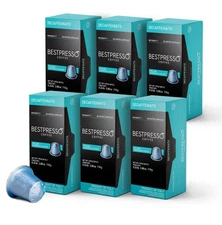 Bestpresso Coffee for Nespresso Machine 120 pods  Decaf Blend-MED Intensity