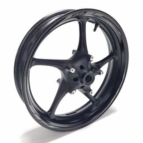 2016 08-16 YAMAHA YZF R6 OEM FRONT WHEEL RIM 5SL-25168-00-P3 STRAIGHT - Picture 8 of 19